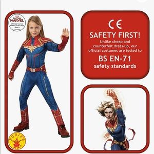 Captain Marvel Costume (Girls- Large)